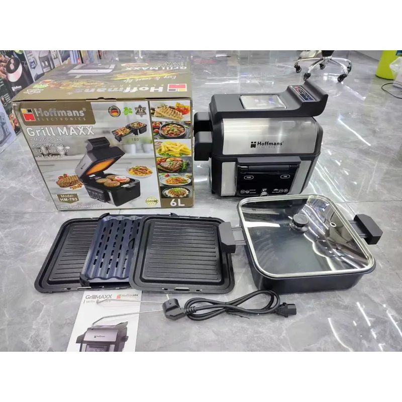 Kitchen With Baking Area - Hoffmans 6L 3000W Digitale Airfryer Multifunctionele