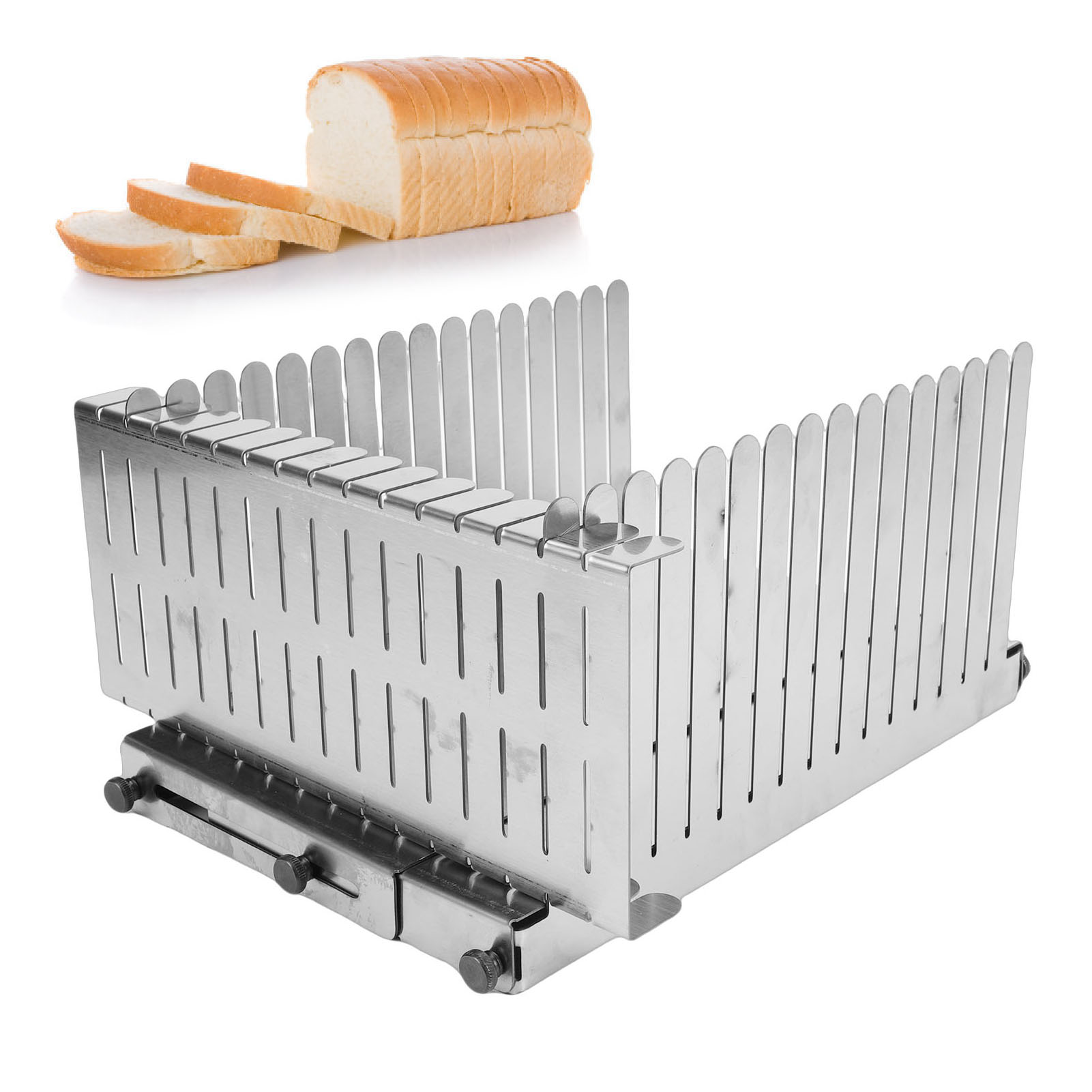 Commercial Kitchen For Baking - Broodsnijgids van roestvrij staal, hulpstuk voor