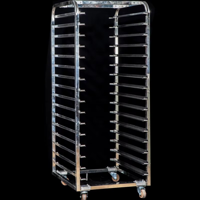 Kitchen Baking Trolley - Keukenapparatuur 20-laags roestvrijstalen bakplaatrek, bakplaatwagen, bakkerijwagen