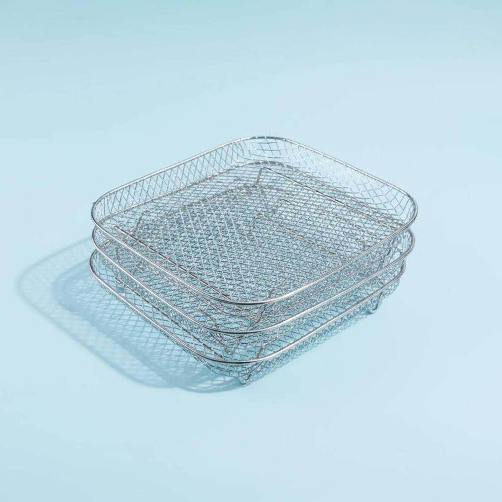 Kitchen Baking Rack - Airfryerrek Hittebestendig 3-laags gaasmandje Keukenaccessoire
