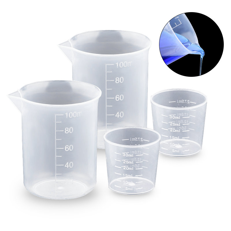 Kitchen Baking Equipment - 100ML & 30ML Plastic Maatbeker Afgestudeerd