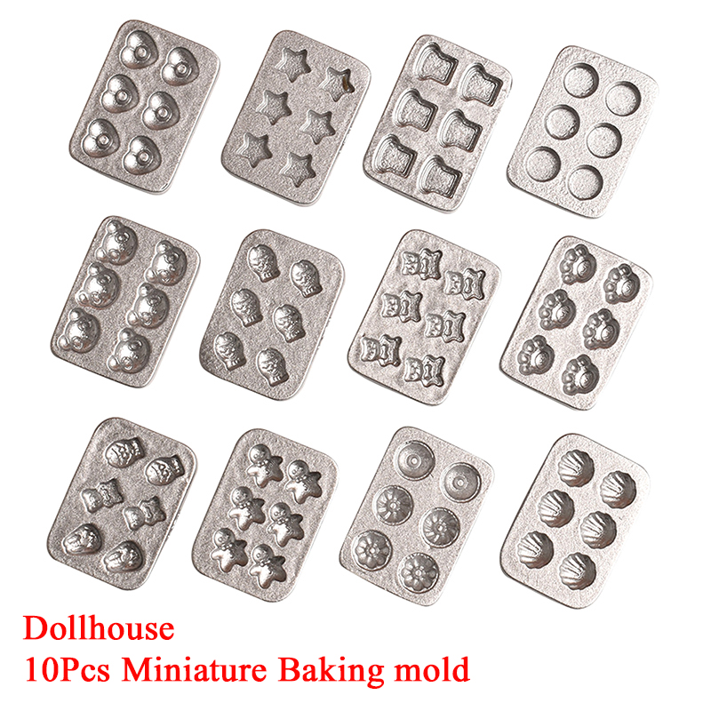 Kitchen With Baking Area - 10 stks Poppenhuis Miniatuur Mini Cake