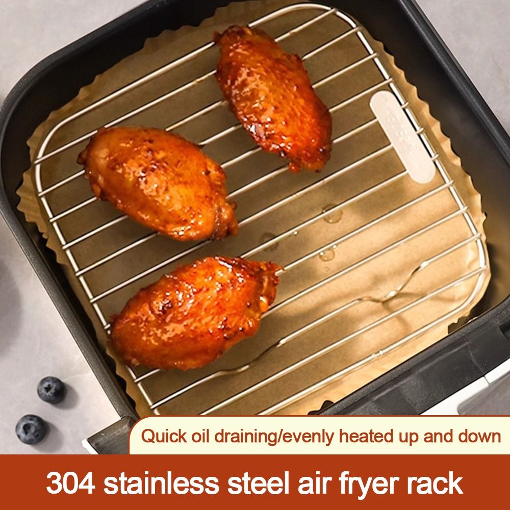 Kitchen Baking Rack - Rond vierkant kookrek met voet 304