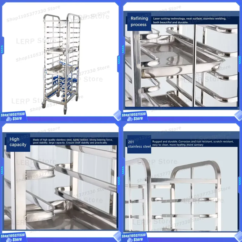 15-laags roestvrijstalen brood - Kitchen Baking Trolley recensie en prijs