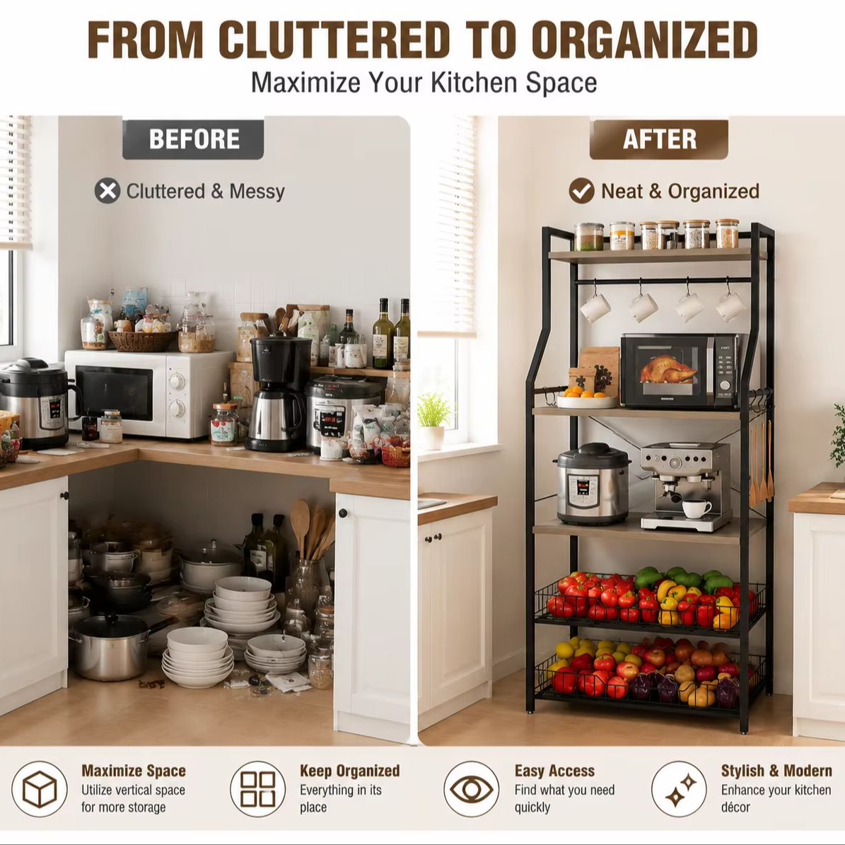 5-laags keukenbakkersrek met m - Kitchen Baking Rack recensie en prijs