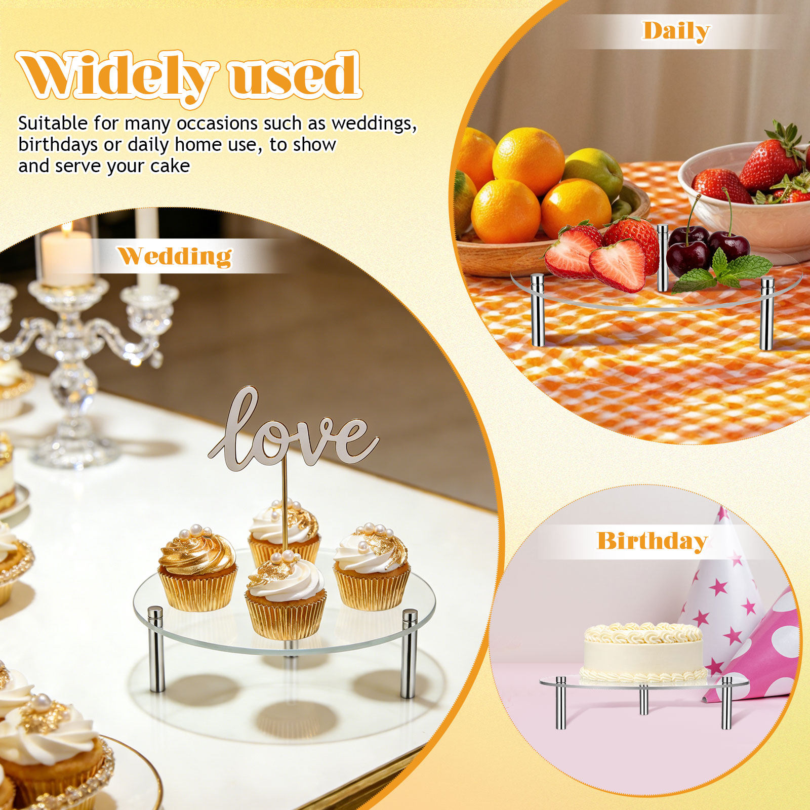 3 stuks acryl cupcake displays - Kitchen Baking Rack recensie en prijs