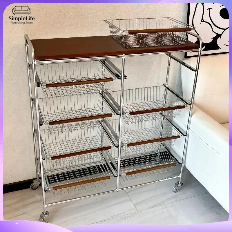 Retro keukenkar met wielen, mo - Kitchen Baking Trolley recensie en prijs