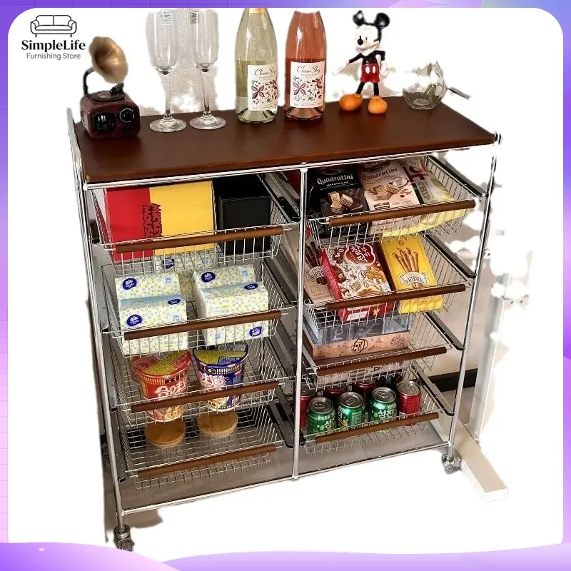 Retro keukenkar met wielen, mo - Kitchen Baking Trolley recensie en prijs