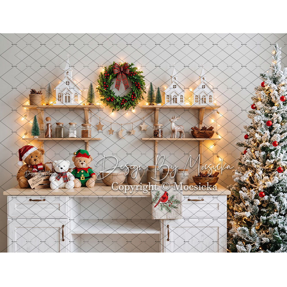 Mocsicka Kerst Gingerbread Keu - Kitchen Baking Background recensie en prijs