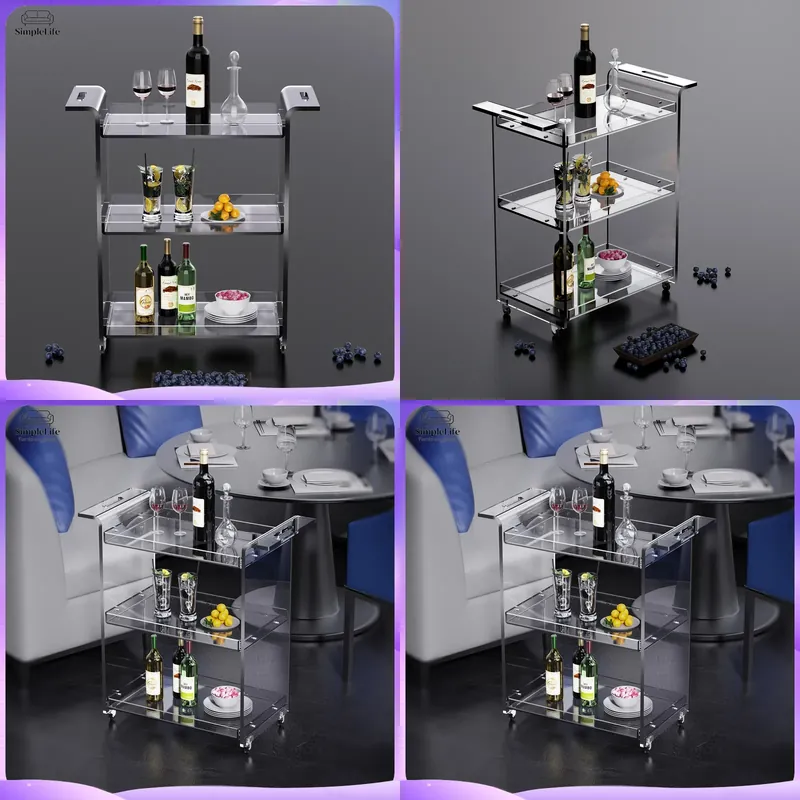 Moderne 3-laags keukenkar met  - Kitchen Baking Trolley recensie en prijs