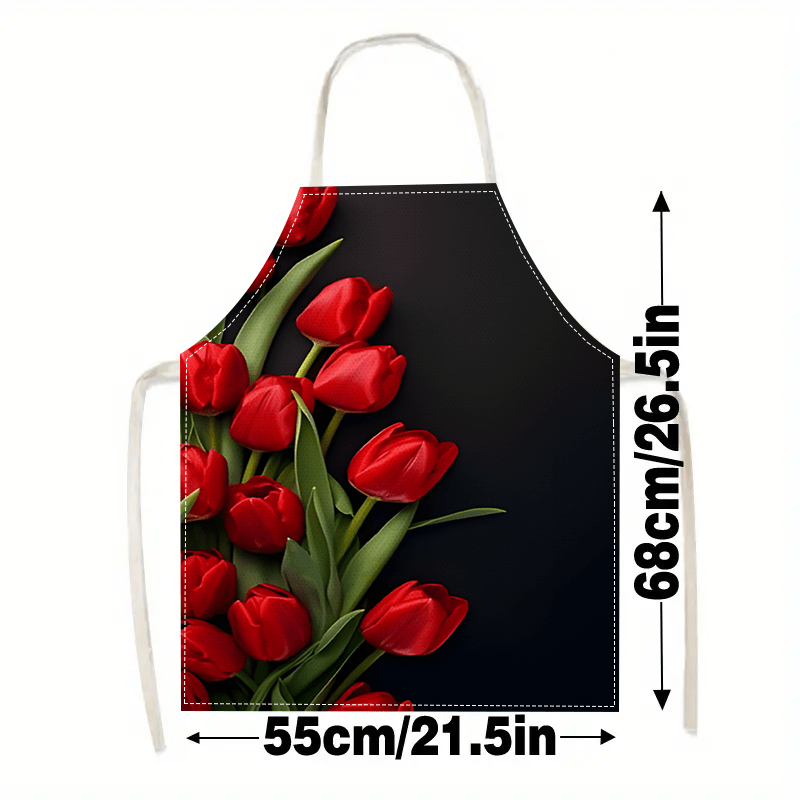 1 stuk rode tulp bloem zwarte  - Kitchen Baking Background recensie en prijs
