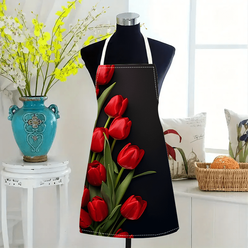 1 stuk rode tulp bloem zwarte  - Kitchen Baking Background recensie en prijs