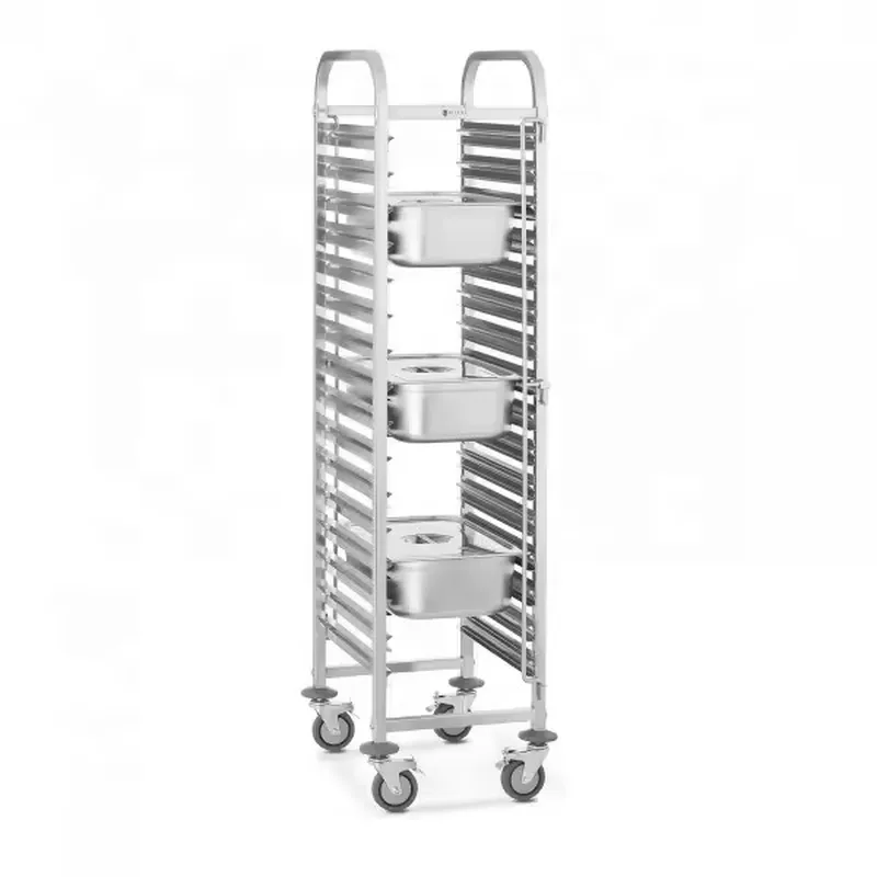 Roestvrijstalen zware 4-wiel G - Kitchen Baking Trolley recensie en prijs