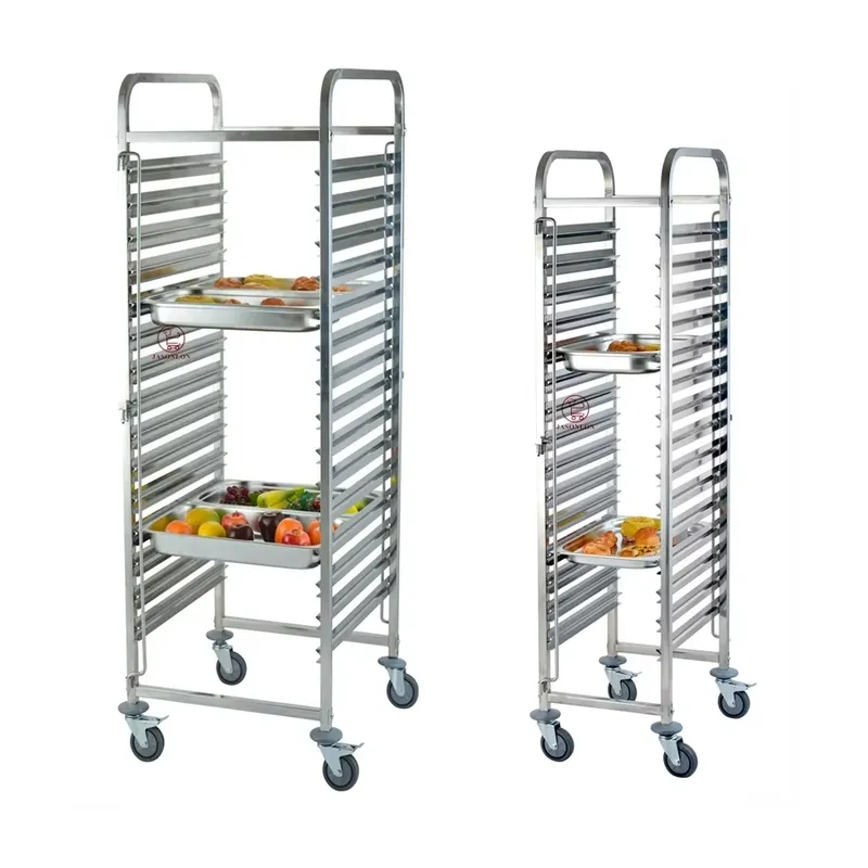 Roestvrijstalen zware 4-wiel G - Kitchen Baking Trolley recensie en prijs