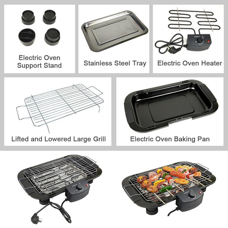 Huishoudelijke rookloze grill  - Kitchen Baking Equipment recensie en prijs