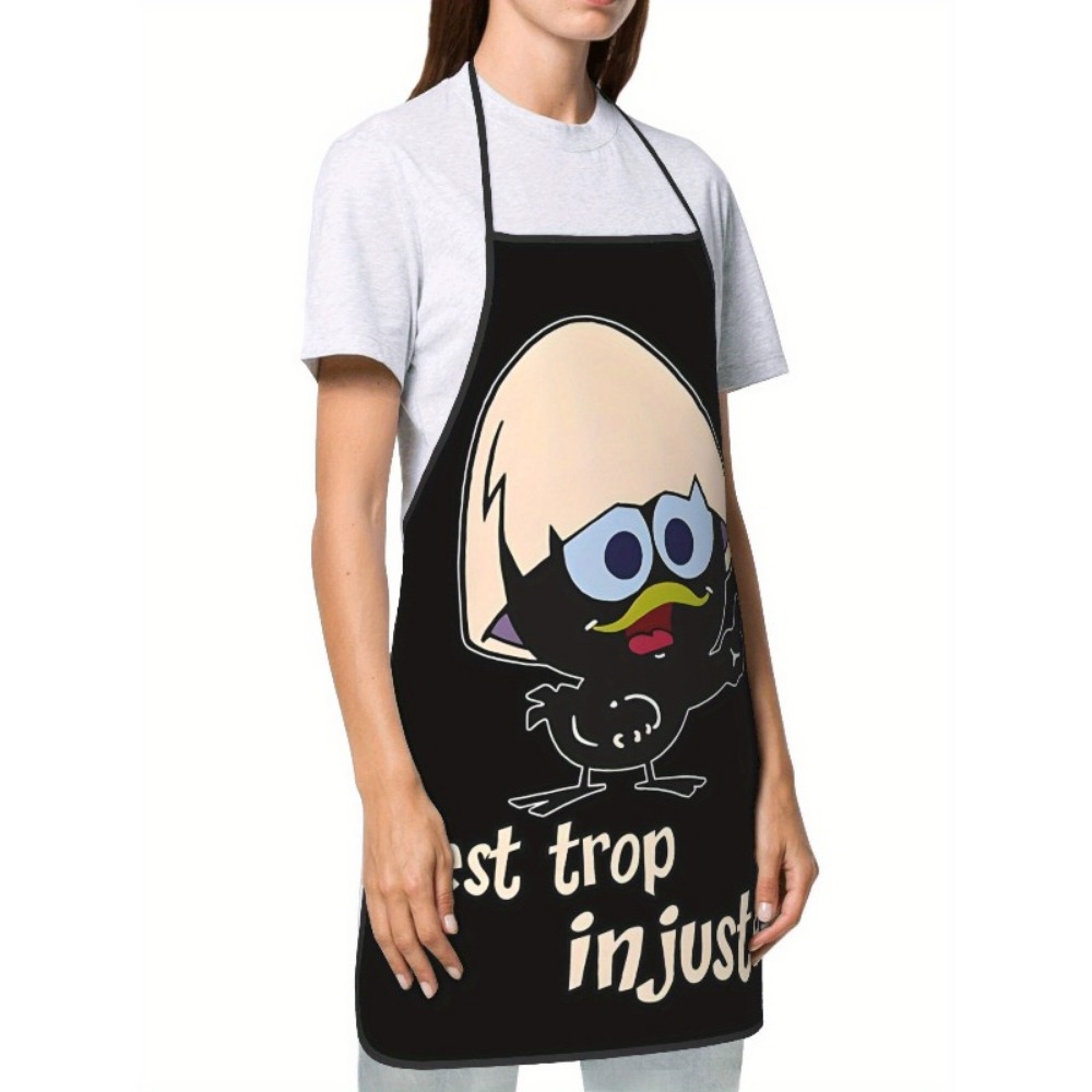 Cartoon kip print schort zwart - Kitchen Baking Background recensie en prijs