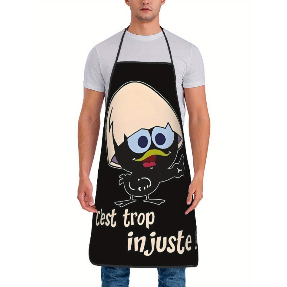 Cartoon kip print schort zwart - Kitchen Baking Background recensie en prijs